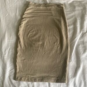 Oh Polly nude spandex high waisted skirt size 4